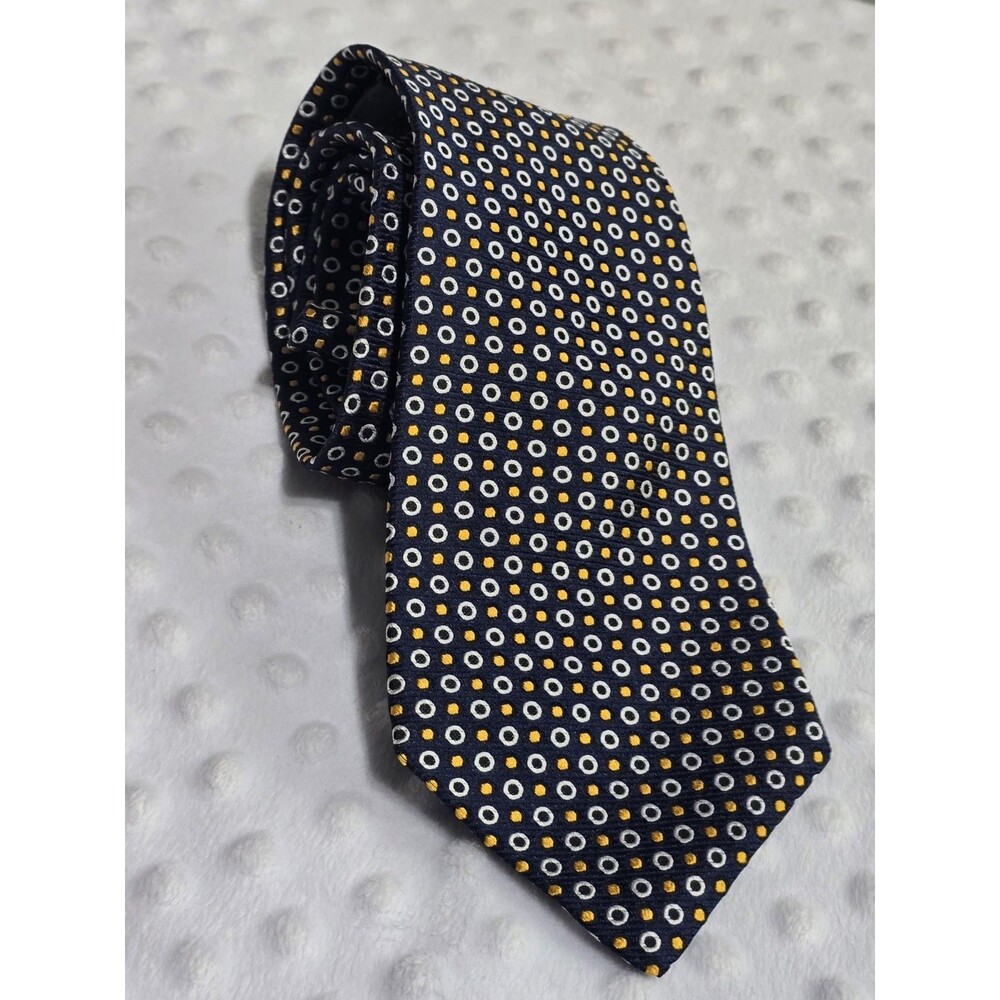 Vintage Lord & Taylor Silk Tie Geometric  Made in USA Classic Prep Business Neck